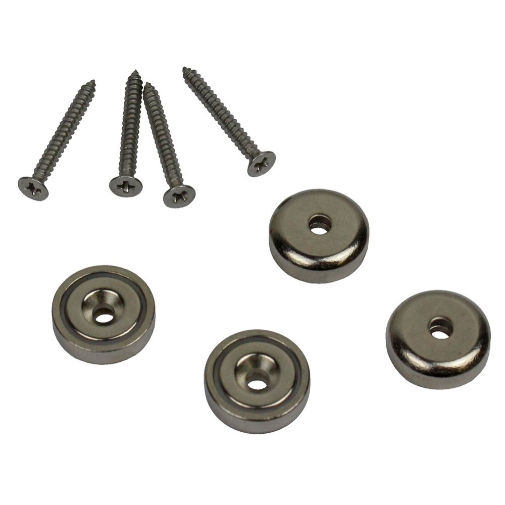 Pisla ruuvattava magneettinappi 16 mm 4 kpl