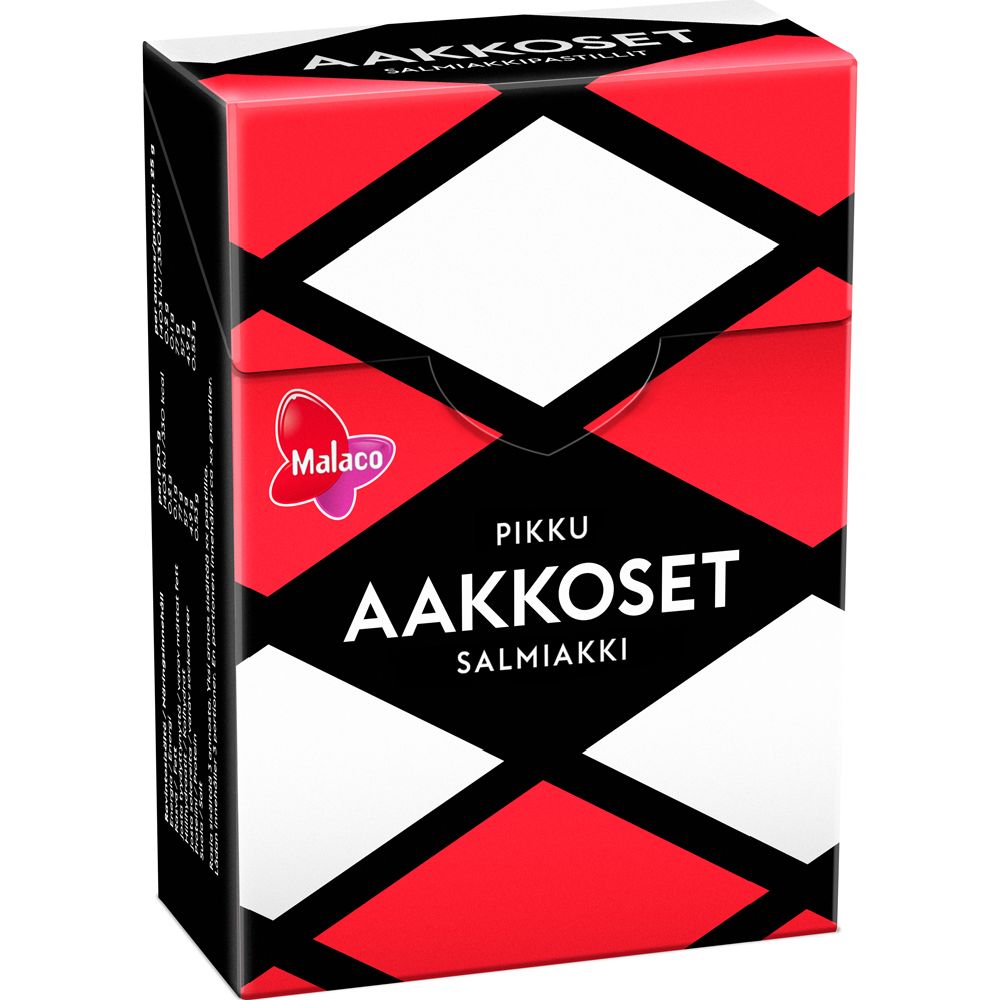 Malaco Aakkoset Pikku Salmiakki pastilli 75 g