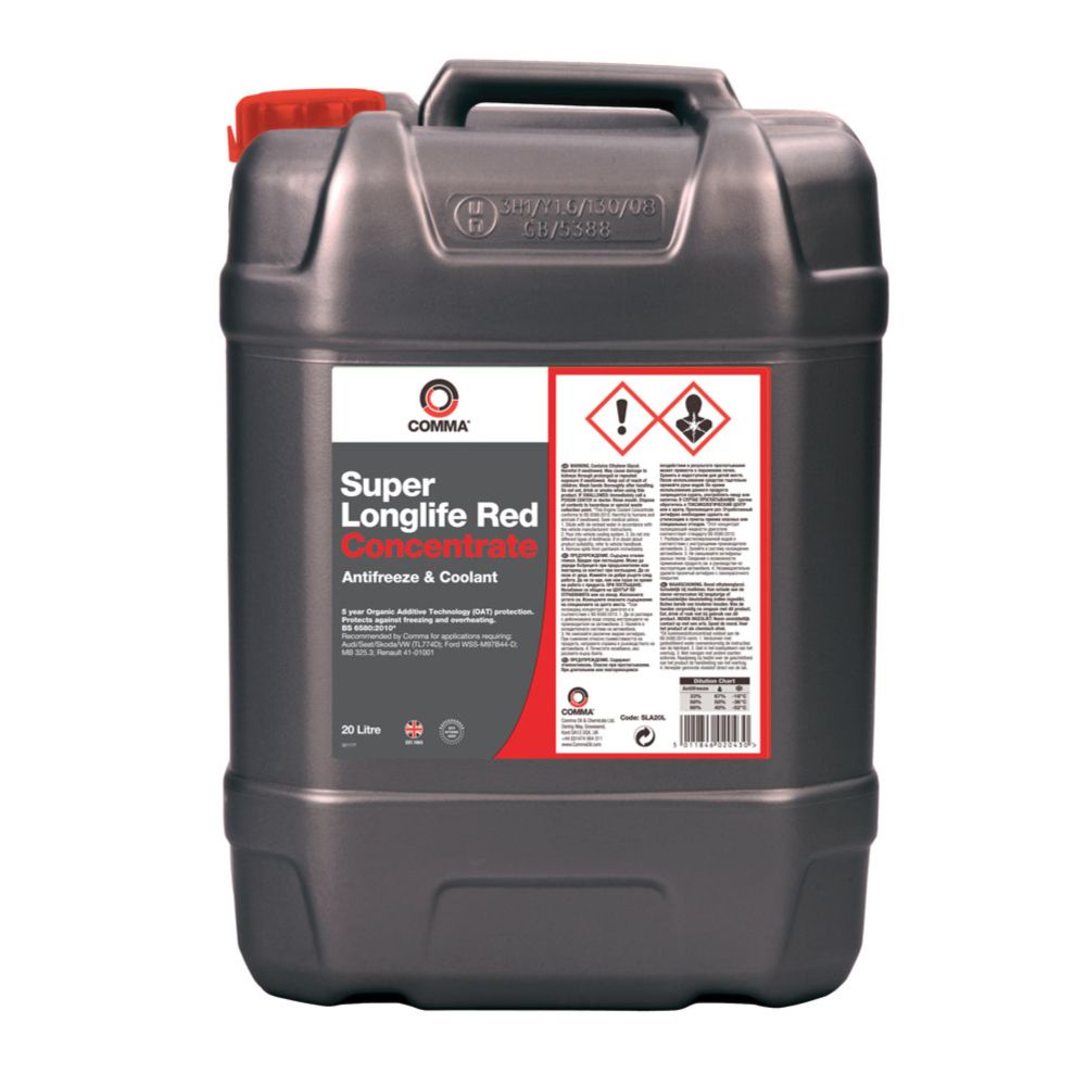 Comma Super Longlife Red punainen pakkasneste 20 l