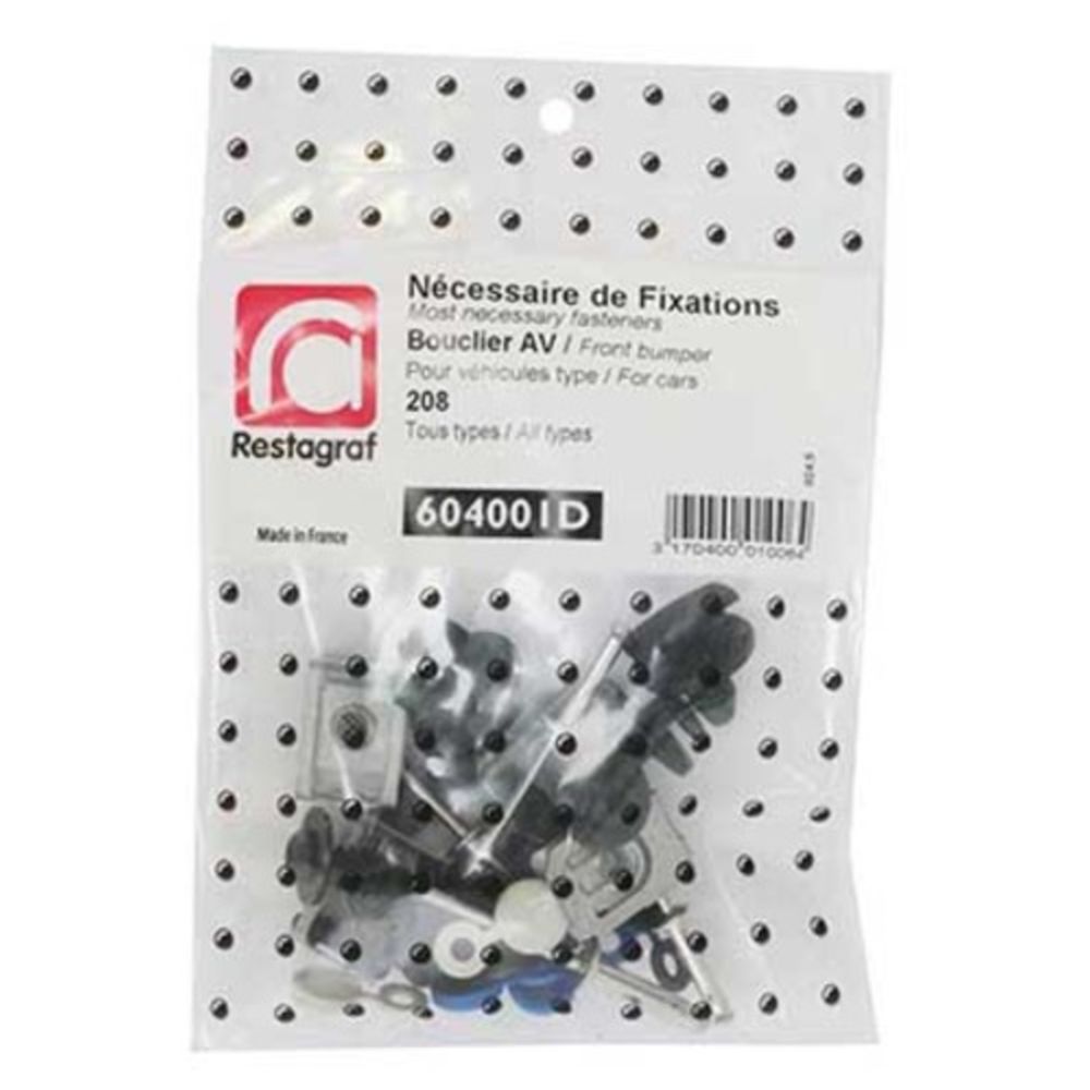 Kinnituskomplekt Peugeot esipamper 604001D 19 osa