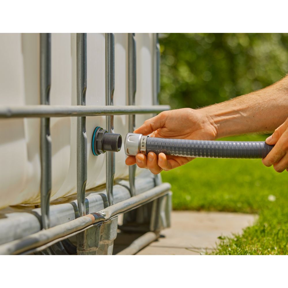 Gardena läpivientiliitin vesisäiliöön G1", G3/4"