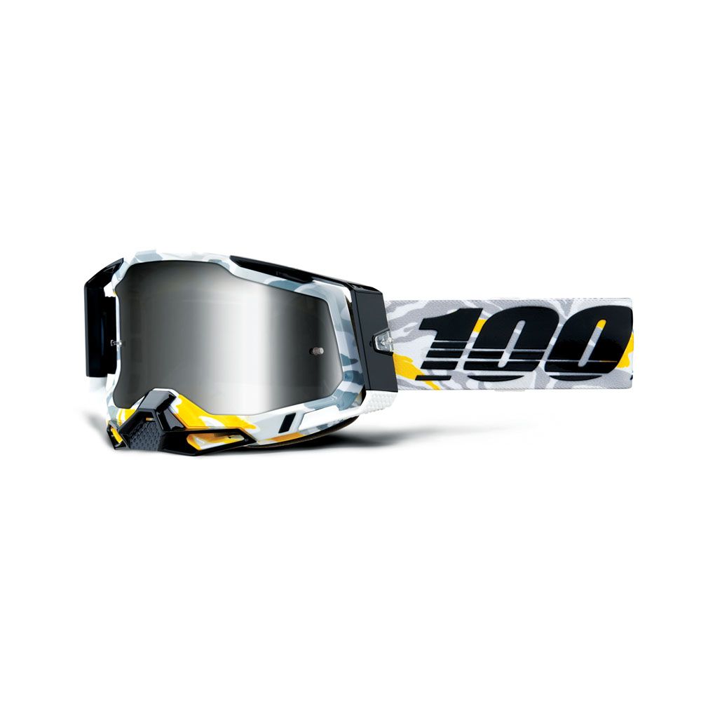 100% Racecraft 2 Korb ajolasit hopeinen peililinssi