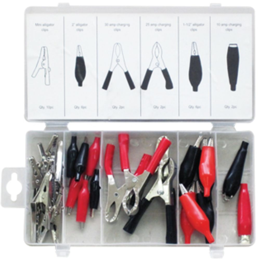 Krokodilklämma 28 delar