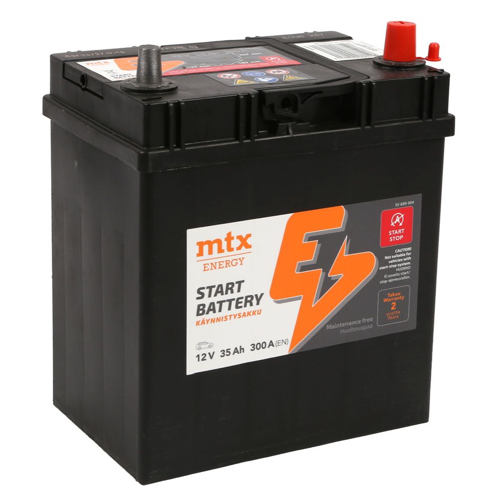 MTX Energy käivitusaku, 35 Ah / 300 A, P 187 x L 127 x K 227, -+