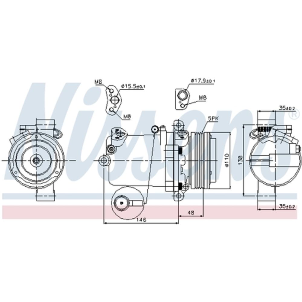 Ilmastointilaitteen kompressori 30-00280