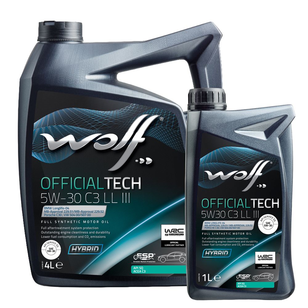 Wolf officialtech 5W-30 C3 LL III 4 l Mootoriõli