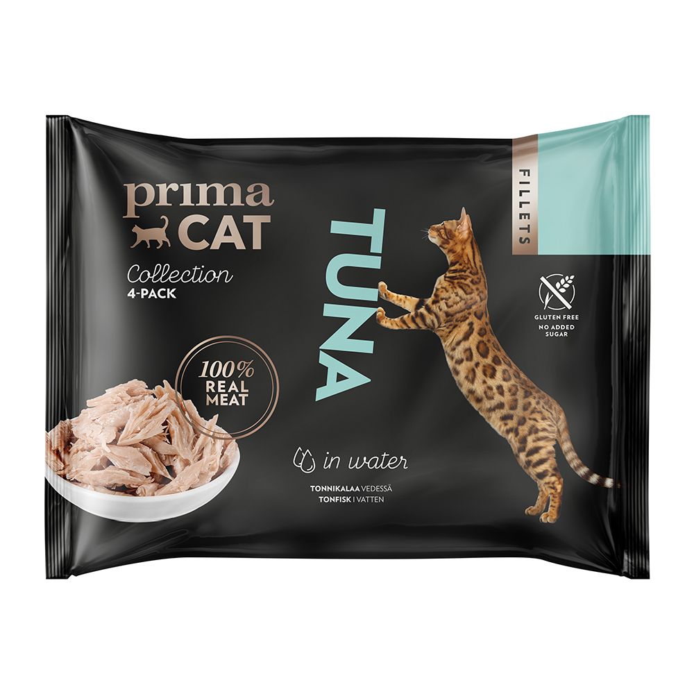 PrimaCat Fillets tonfisk i vatten 4 x 50 g