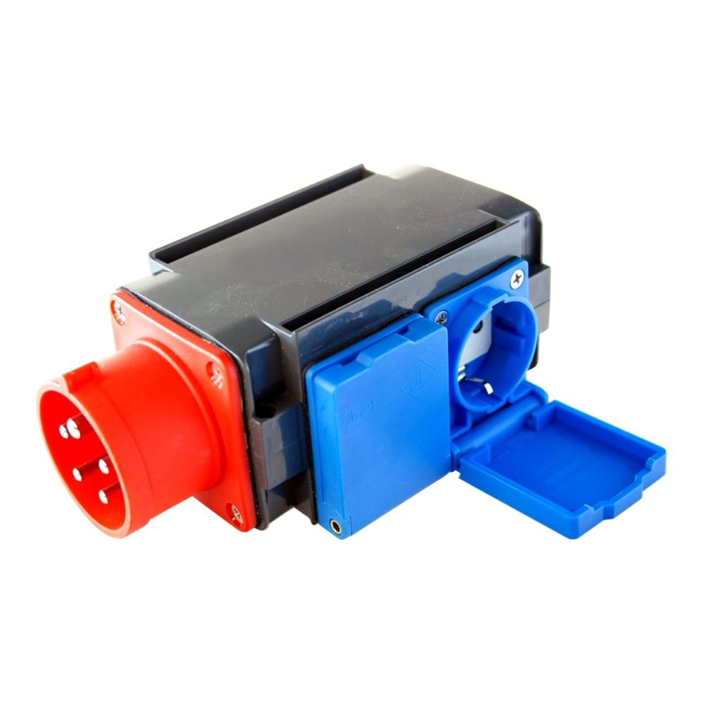 Jõuvoolu adapter, 16 A 3 x Schuko