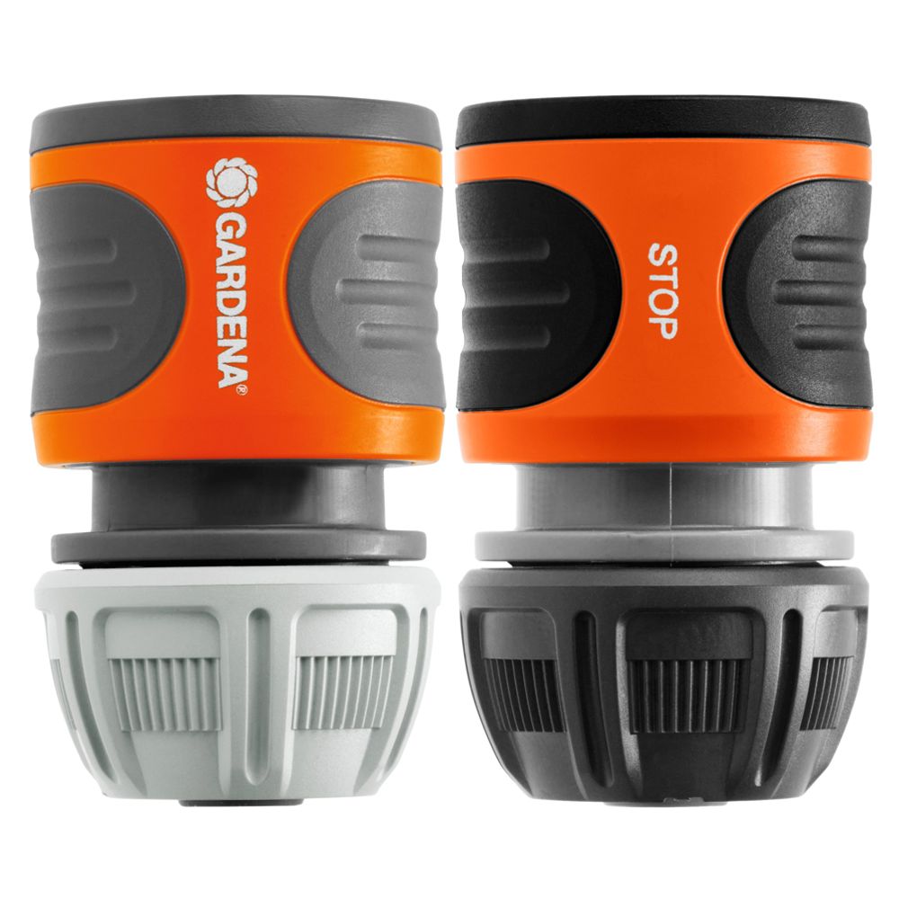 Gardena snabb-/stoppkontakt 1/2" och 5/8" (13 och 15 mm)