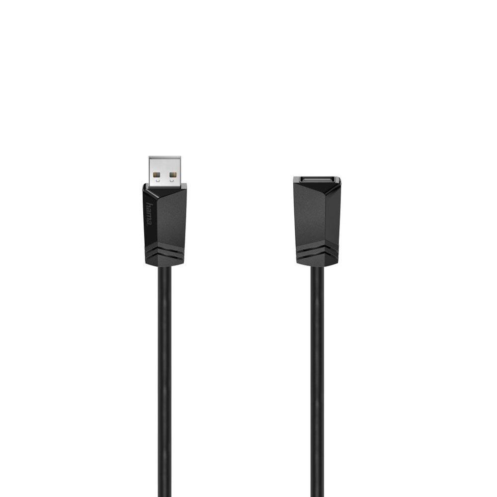 Hama USB-kaapeli, USB-A uros - USB-A naaras, USB 2.0, 480 Mbit/s, 1,5 m