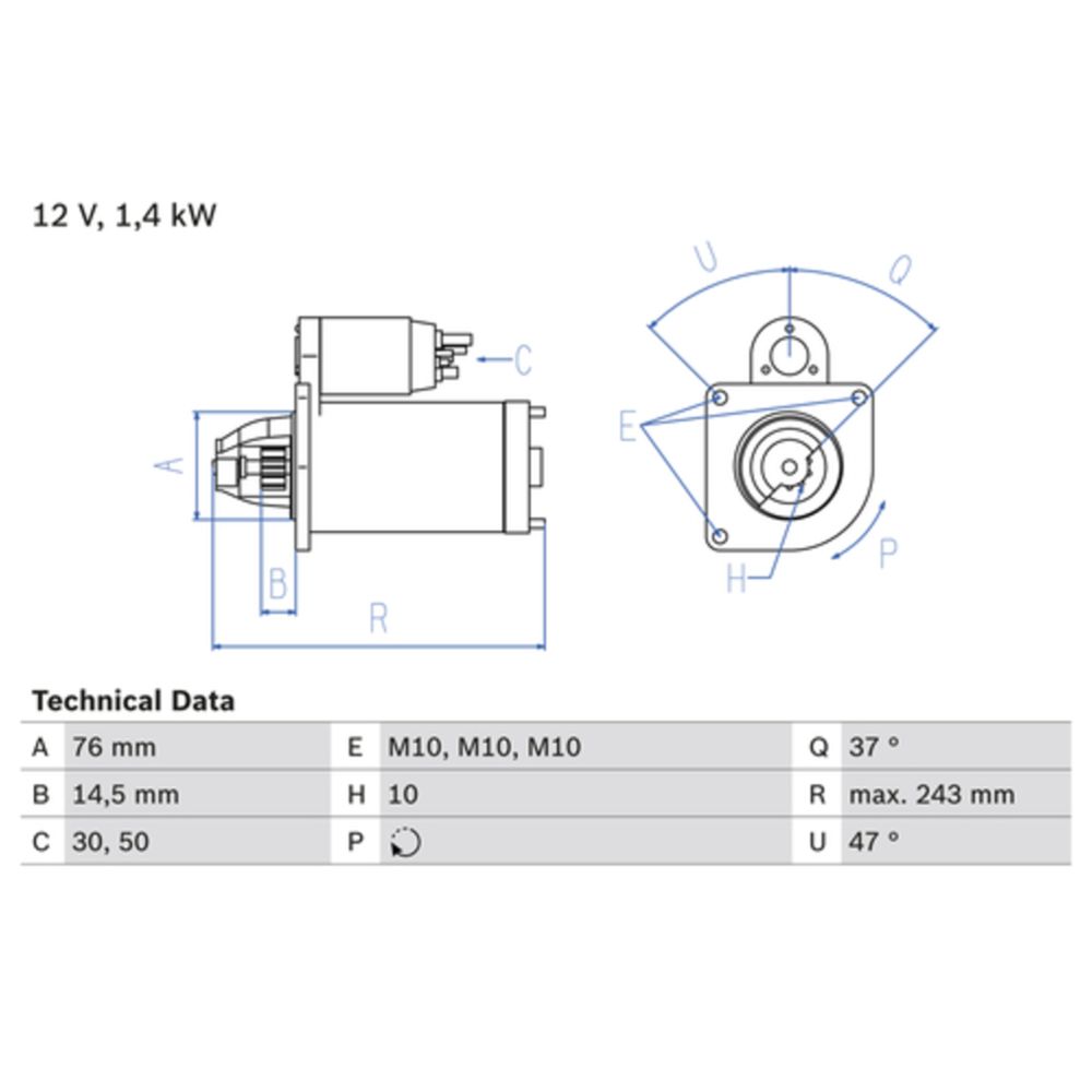 Startmotor 13-2812