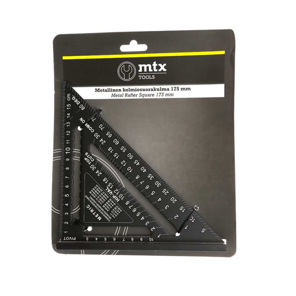 MTX Tools kolmiosuorakulma metallia 175 mm