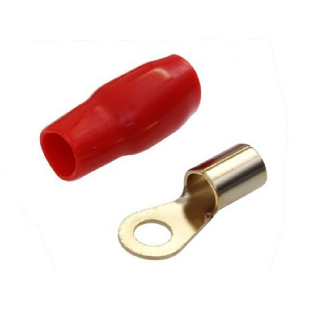 FOUR Connect rengasliitin 20mm² M8 punainen 10kpl