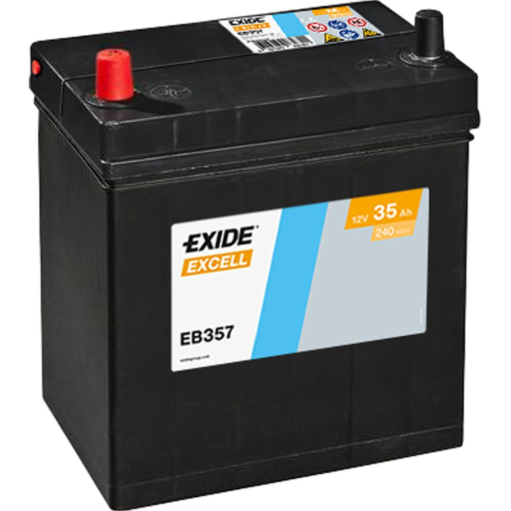 Exide EB357 35Ah/240A akku P187xL127xK220