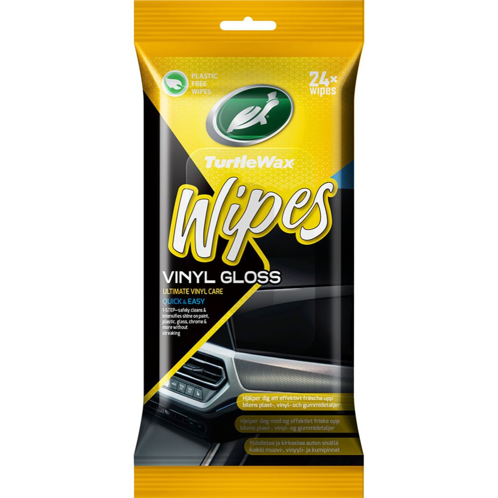 Turtle Wax Vinyl Gloss Wipes Flatpack 24 st.