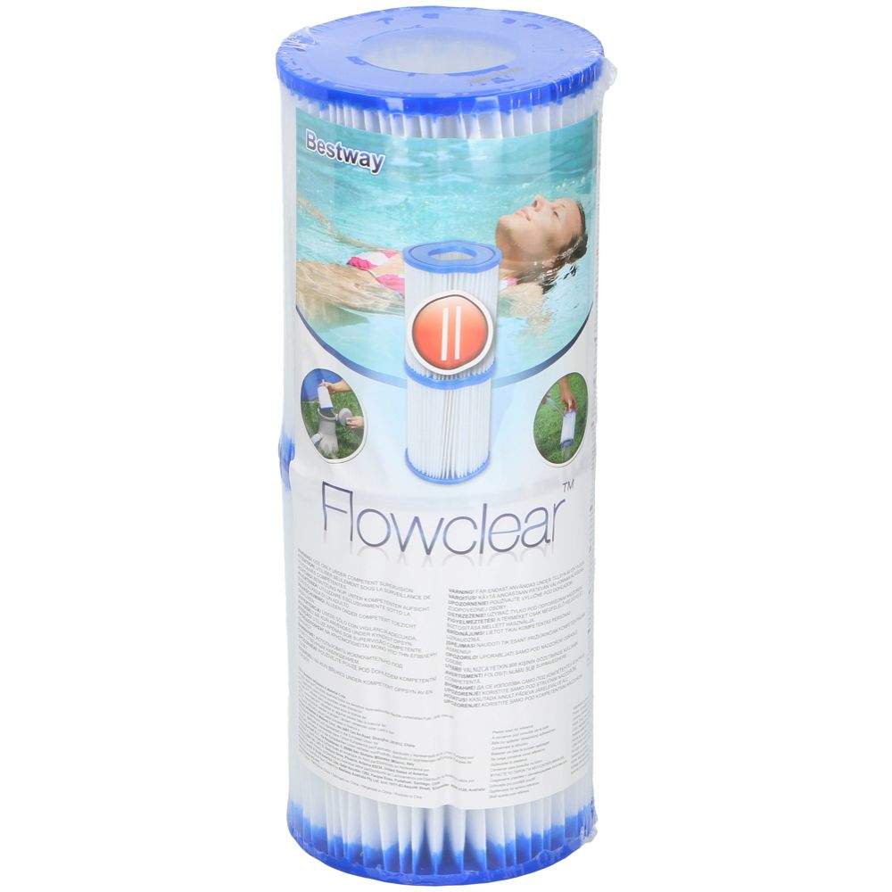 Bestway Flowclear II varasuodatin 10,6 x 13,6 cm, 2 kpl