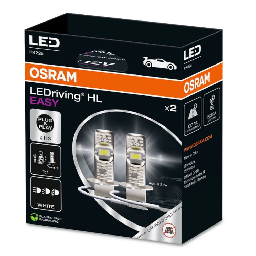 Osram LEDriving HL EASY H3 12V pirnipaar