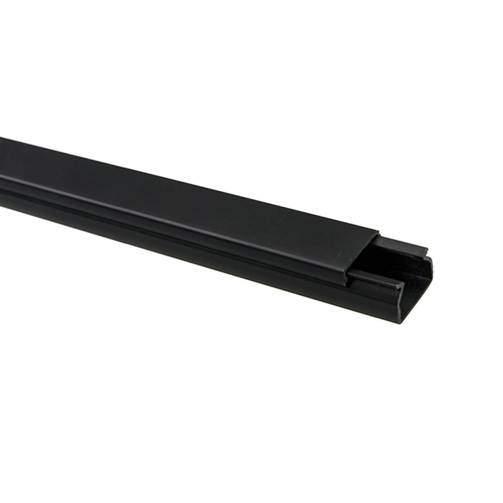 Kabelkanal självhäftande svart 10 x 15 x 2000 mm