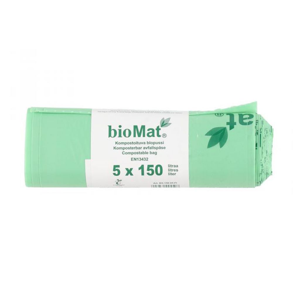 Biomat bio roskapussi 5 kpl 150 L
