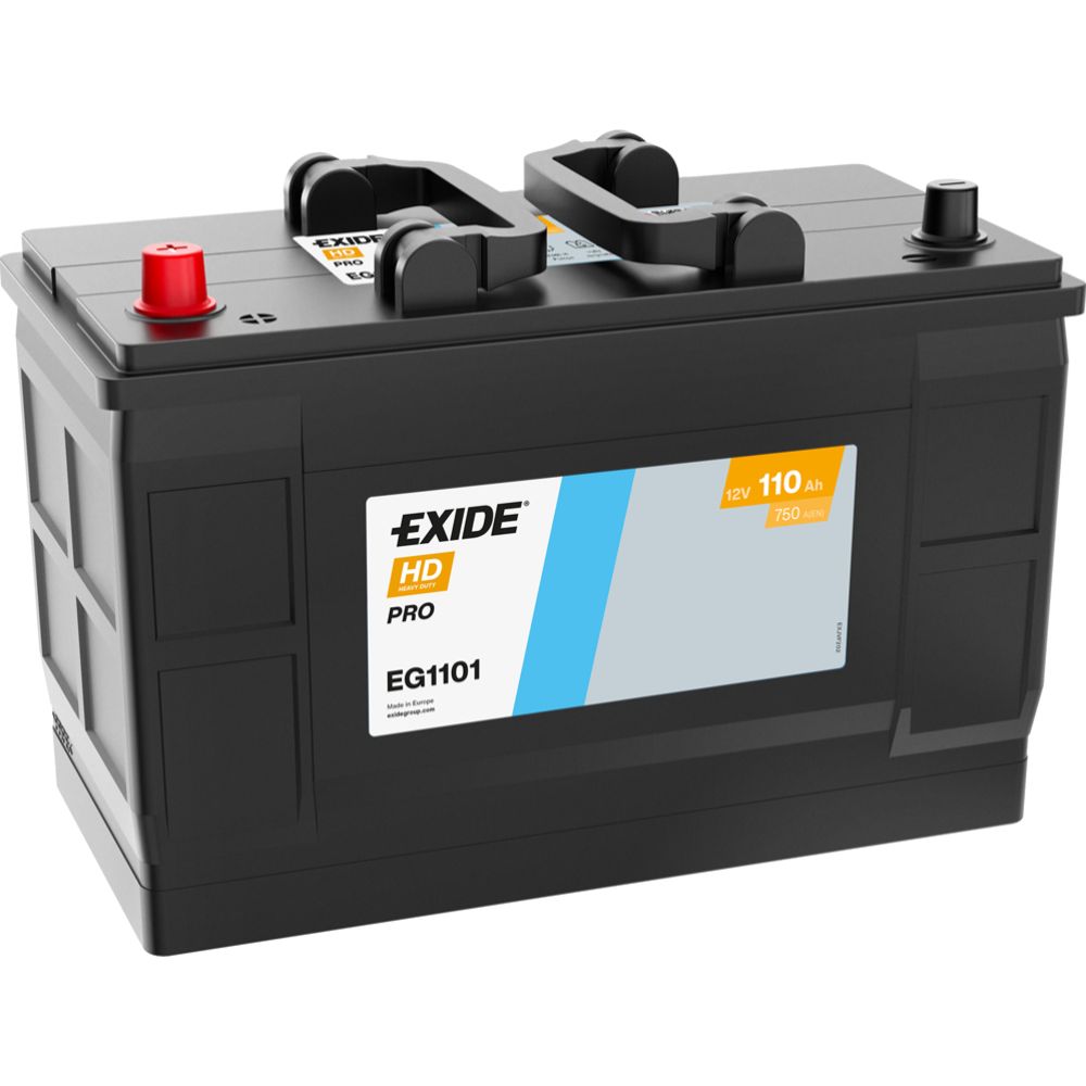 Exide EG1101 110Ah/750A akku P349xL175xK235