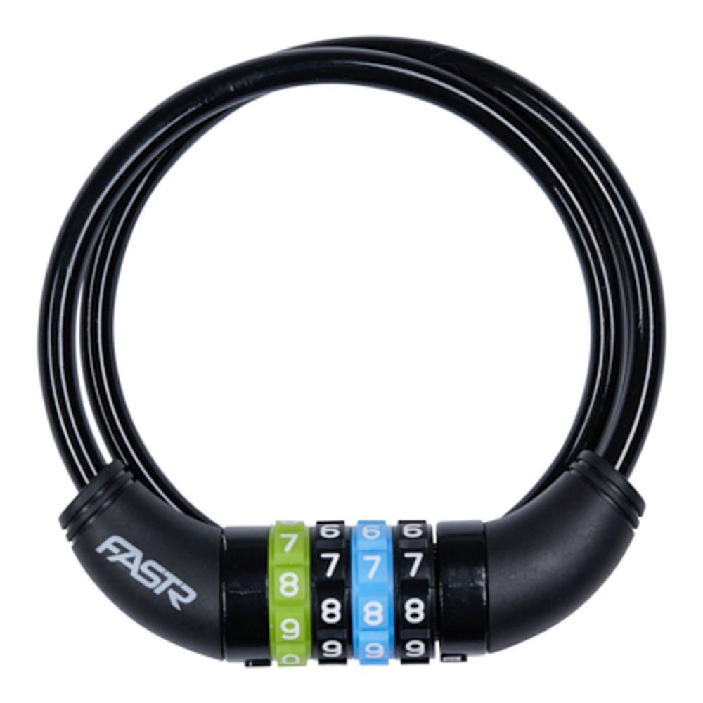 Fastr koodiga trosslukk, must, 8 x 650 mm