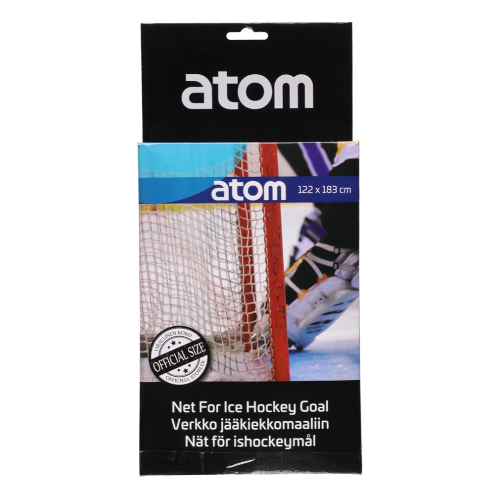 Atom hockeymålsnät 122 x 183 cm