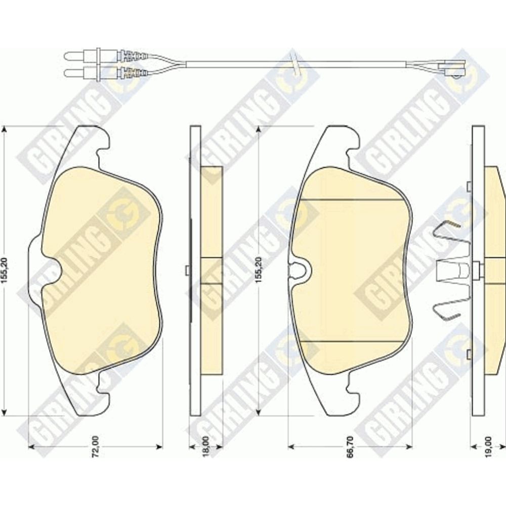 Piduriklotside komplekt 97-22779