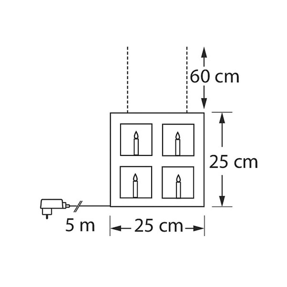 Airam LED-ikkuna 25 x 25 cm IP20