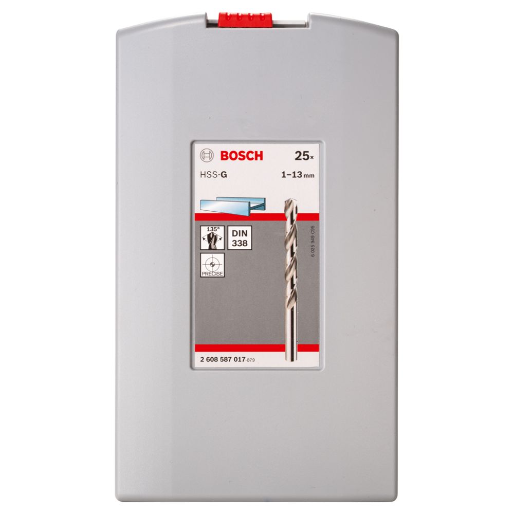 Bosch ProBox metalliporanteräsarja 1-13 mm DIN 338 HSS-G 25 kpl