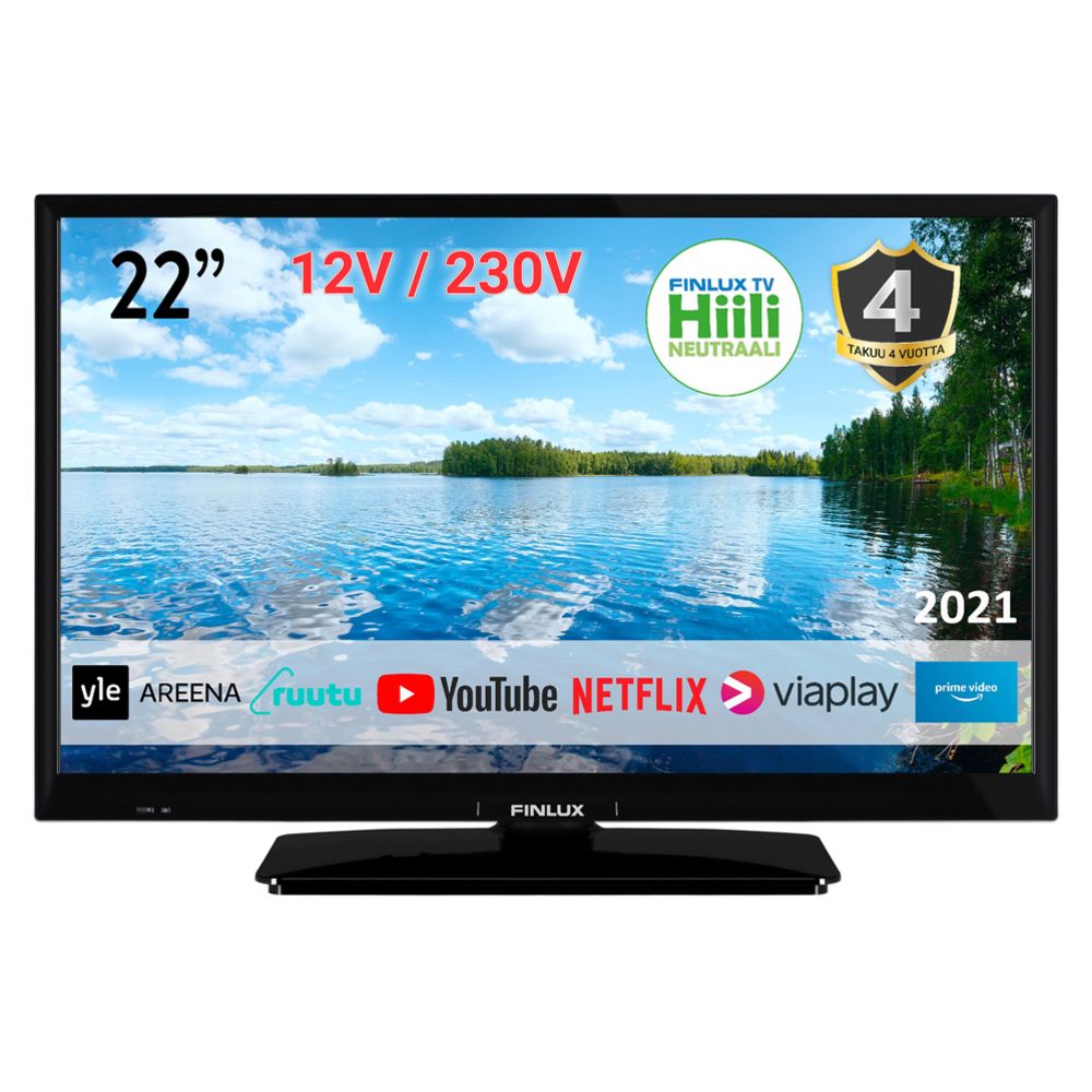 FINLUX 22" Full HD Smart tv 12 V / 230 V