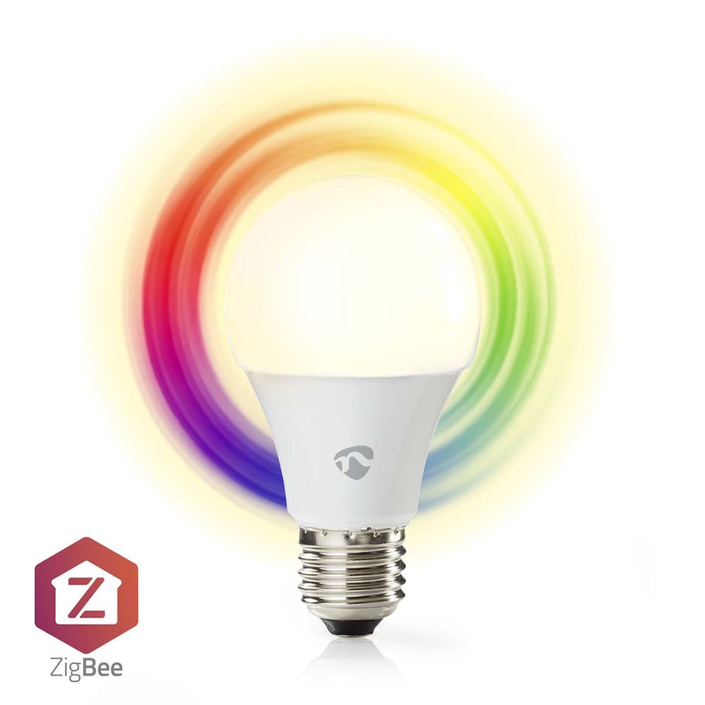 Nedis SmartLife Zigbee 3.0 klotlampa E27 RGB-färger och vitt