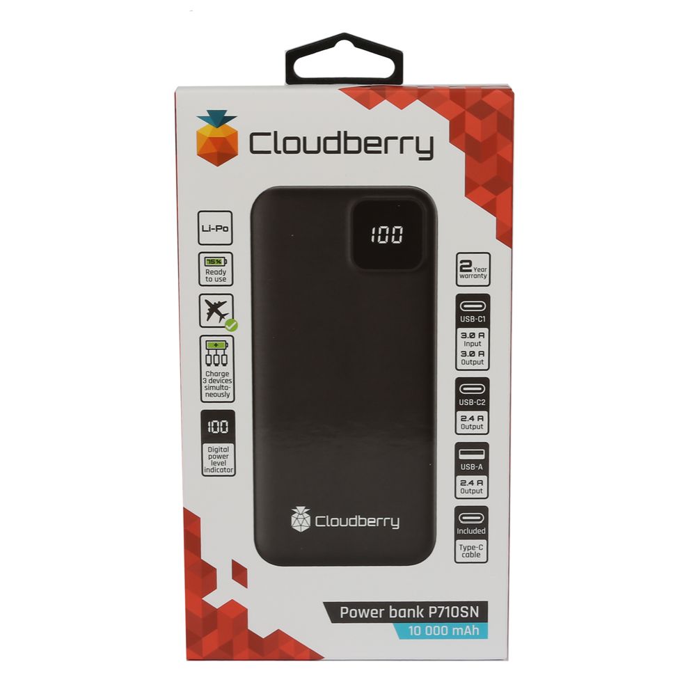 Cloudberry varavirtalähde 10 000 mAh