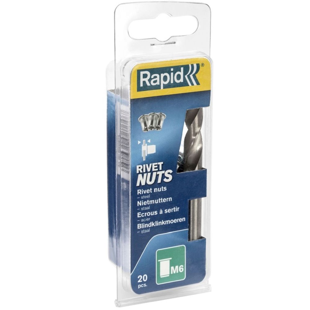 Rapid mutteriniitti M6 20 kpl