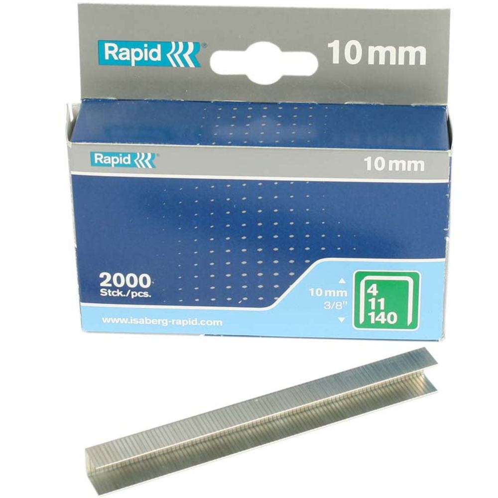 Rapid No140 flatwire klambrid 10 mm 2000 tk