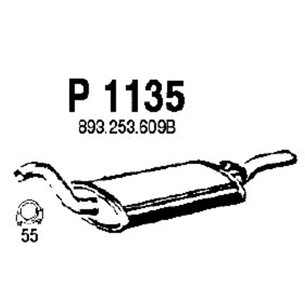 Takaäänenvaimentaja 14-1135