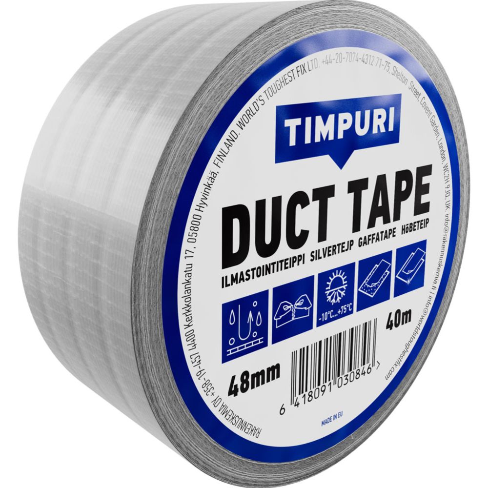 Timpuri Duct Tape ilmastointiteippi 48 mm x 40 m