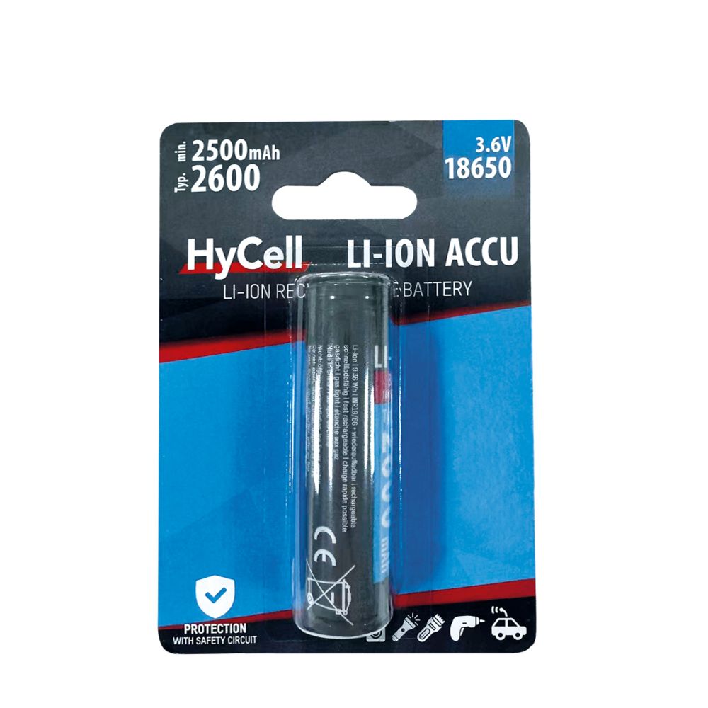 HyCell 18650 Li-ion akku 2600 mAh
