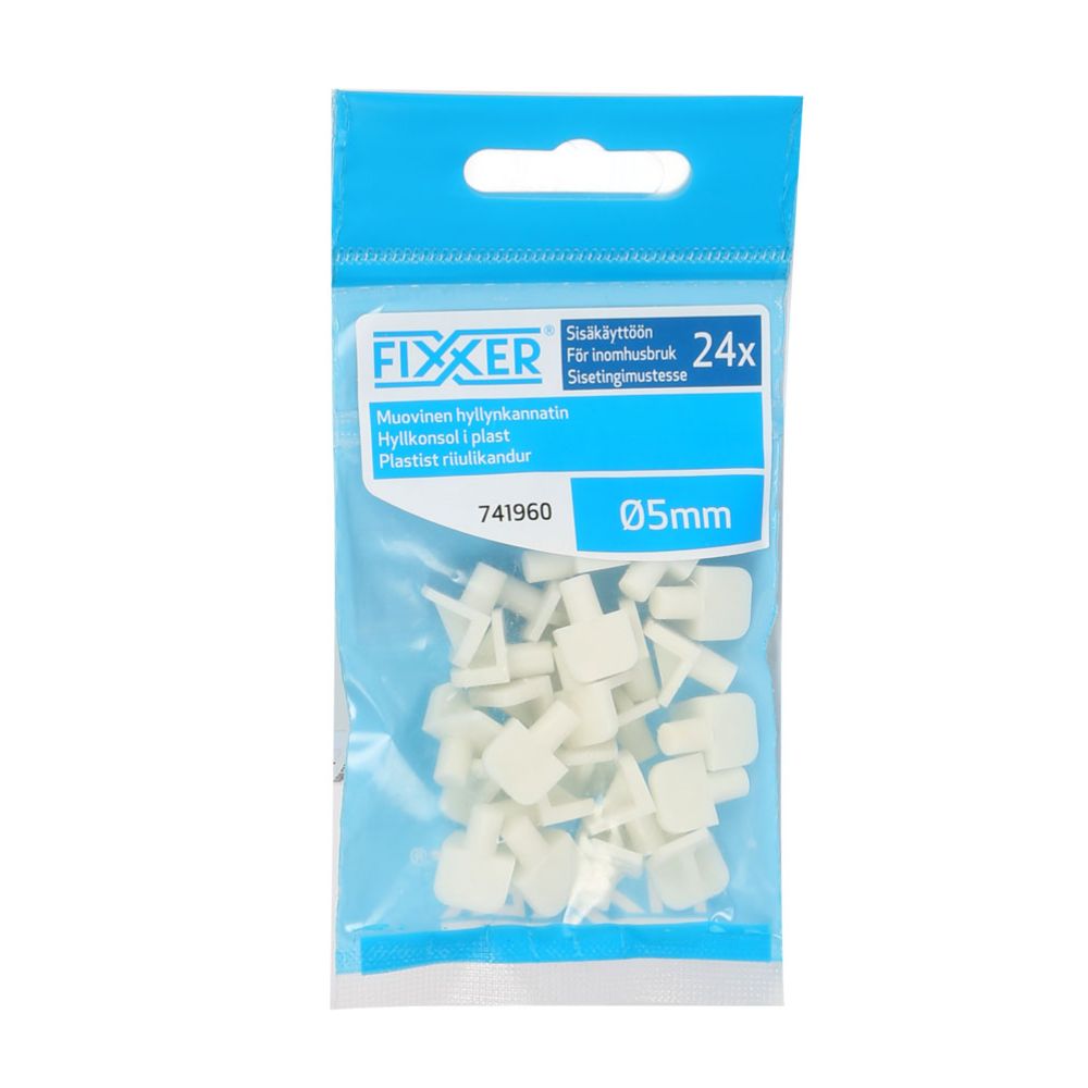 Fixxer® riiulikandur 5 mm 24 tk