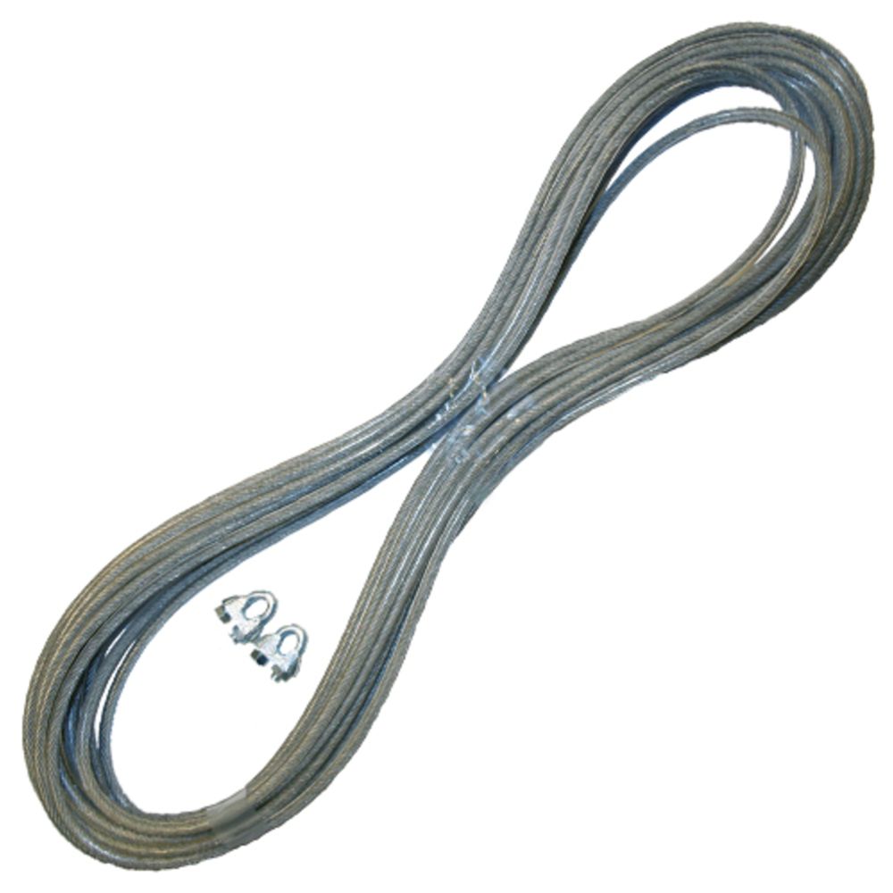 Arctic Marine vajer plastöverdragen 15 m 2/3 mm 2 vajerlås