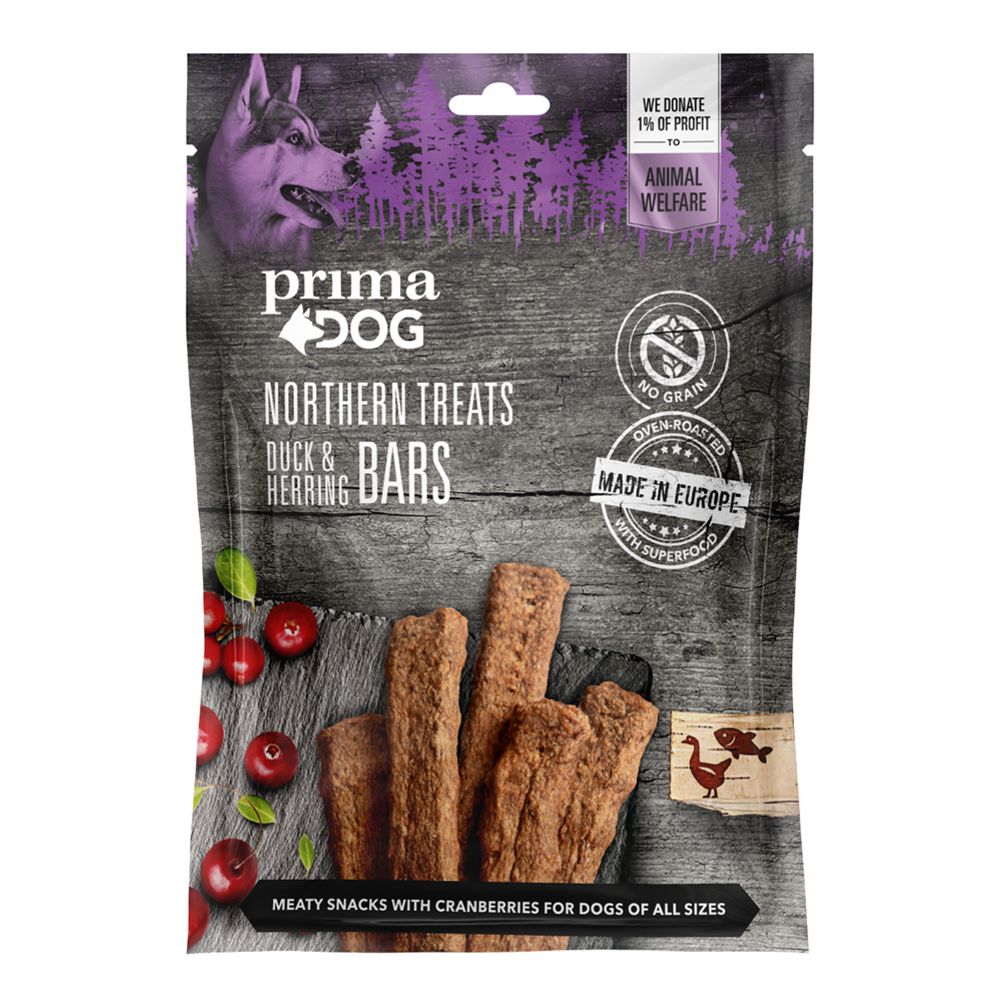 PrimaDog Northern Treats Ankka-sillitanko 80 g