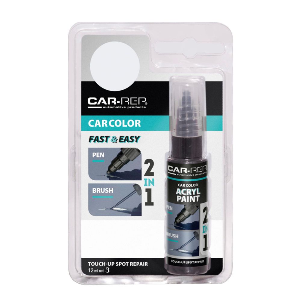 CAR-REP Touch-up reparationspenna 12 ml 121030 White