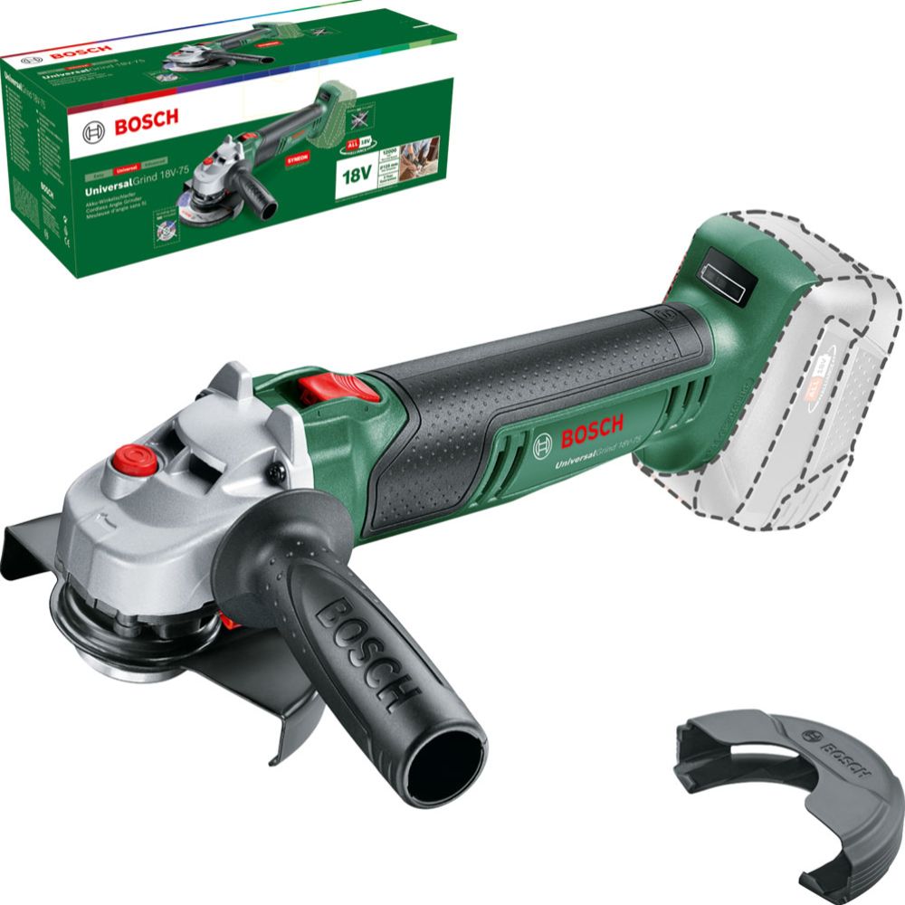 Bosch UniversalGrind 18V-75 batteridriven vinkelslip 18 V