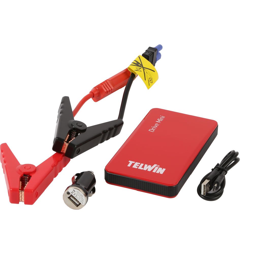 Telwin Drive Mini käivitusabi/akupank, 300 A, 12 V, USB-C