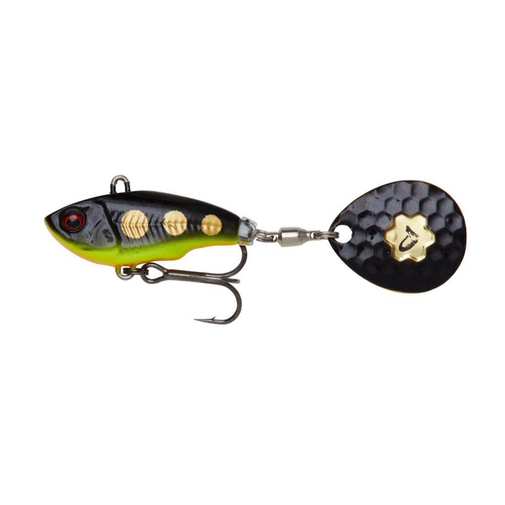 Savage Gear Fat Tail Spin lippauistin 6,5 cm 16 g väri: Black Magic