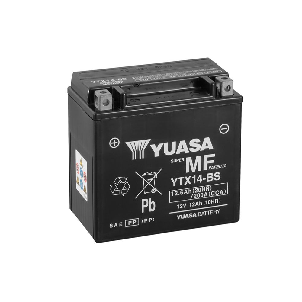 Yuasa mootorratta aku 12 V 12 Ah "YTX14-BS"