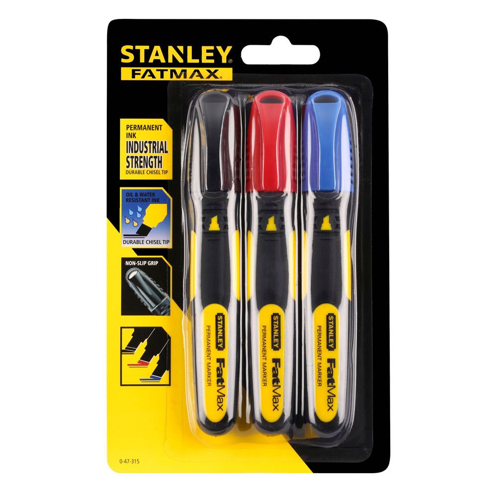 Stanley laia otsaga markeerimispliiats 3 tk
