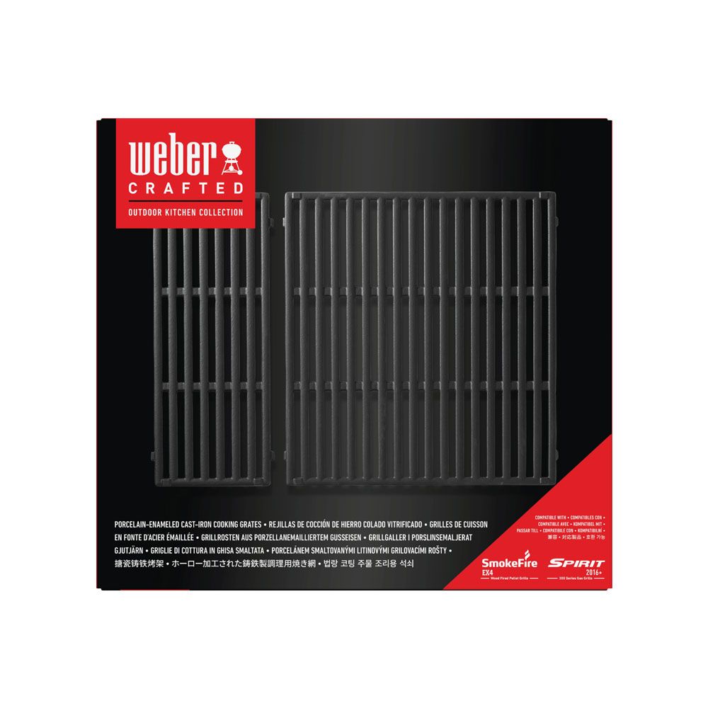 Weber CraftedSpirit 300 seeria emailitud malmist grillrestid
