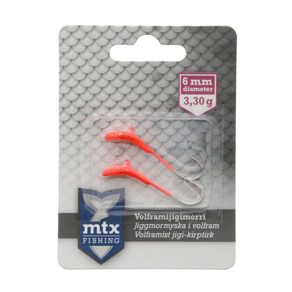 MTX Fishing volfram kirptirk, 6 mm, 3,3 g, nr 6, 2 tk