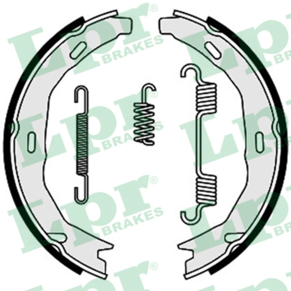 Bromsbackar, sats, parkeringsbroms 22-3504