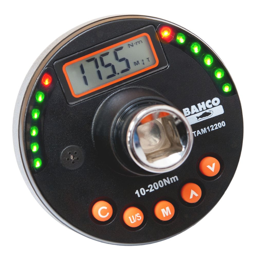 Bahco TAM12200 moment- och vinkelmätare med digital display 10-200 Nm 1/2"